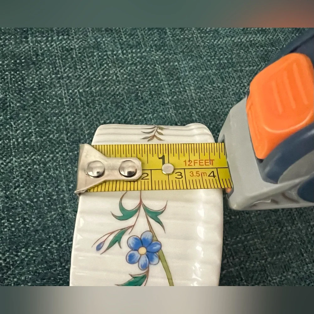 Vintage BIA Cordon Bleu France Soufflé Ramekins – Blue + Pink Flowers Set of 2 - Picture 6 of 6